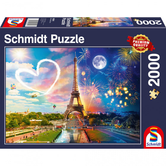 legpuzzel Parijs Dag en Nacht 2000 stukjes