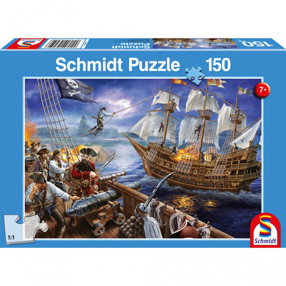 legpuzzel Piratenavontuur junior karton 150 stukjes
