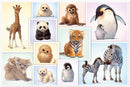 legpuzzel Wilde Babydieren junior karton 200 stukjes