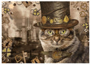 puzzel Steam Punk Kat 37 cm karton 1000 stukjes