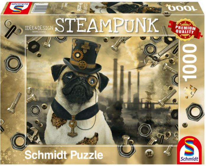 puzzel Stem Punk Hond karton 37 cm 1000 stukjes