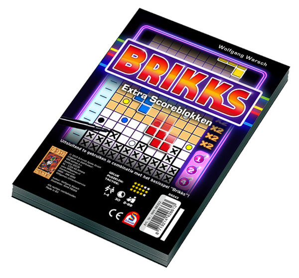 999 Games Brikks Scoreblokken 2 Stuks
