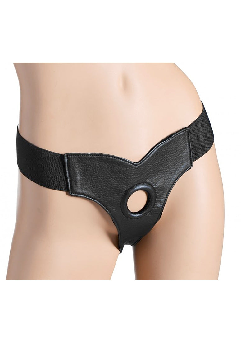 Bella - Verstelbare Fluwelen Gevoerde Strap-On Dildo