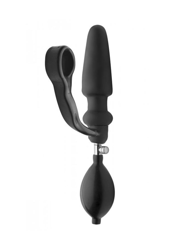 Expander - Opblaasbare Plug met Cockring