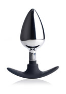 Dark Invader - Metalen en Siliconen Anaal Plug - Groot