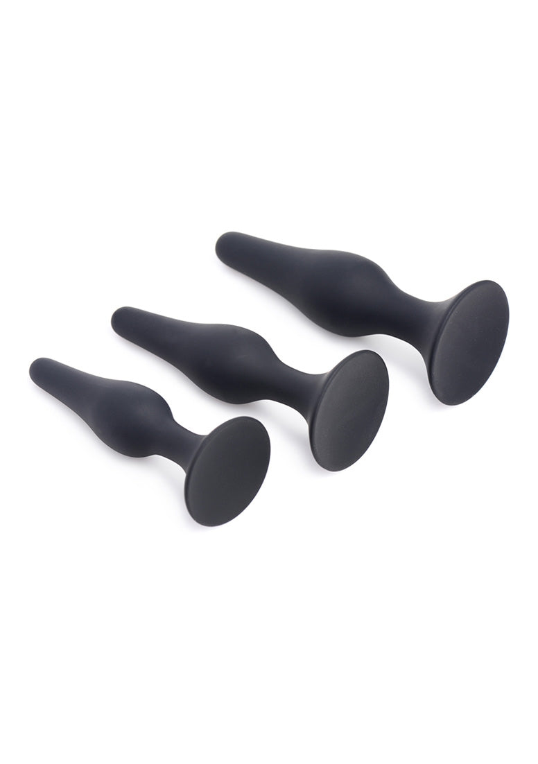 Triple Spire - Silicone Anaal Trainer - 3 Stuks