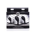 Dark Droplets - 3-delige Gebogen Anale Trainer Set - Zwart