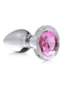 Roze Edelsteen - Glas Anale Plug - Klein
