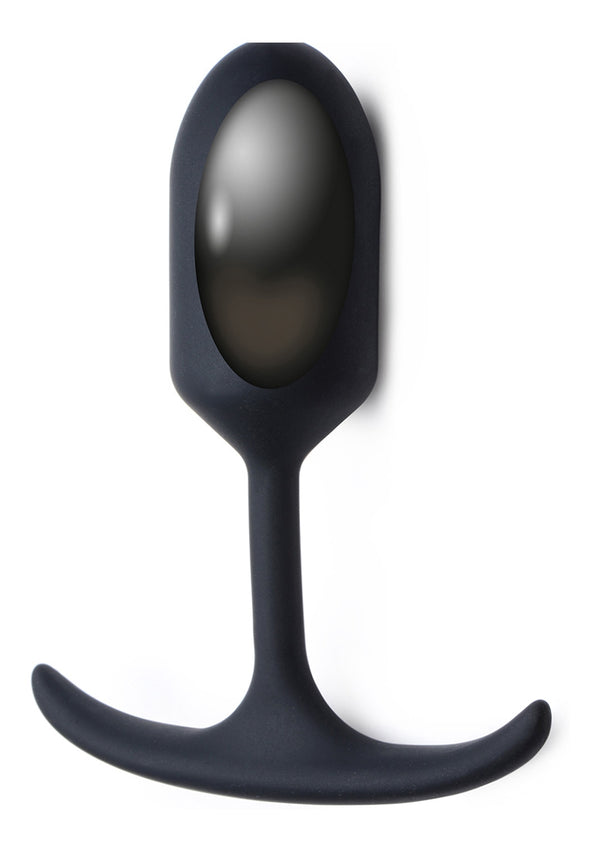 Premium verzwaarde anaalplug van silicone - klein