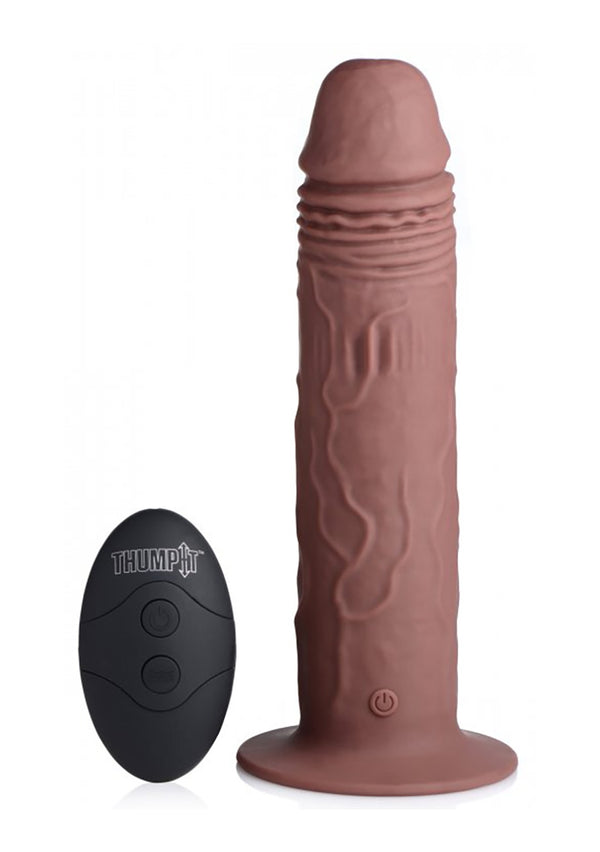 Vibrerende en Thumping Dildo met Afstandsbediening