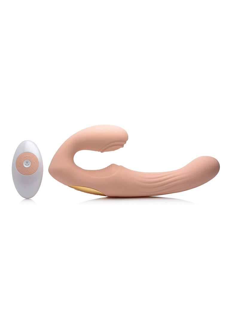 U-Pulse - Silicone Pulserende en Vibrerende Strapless Strap-On