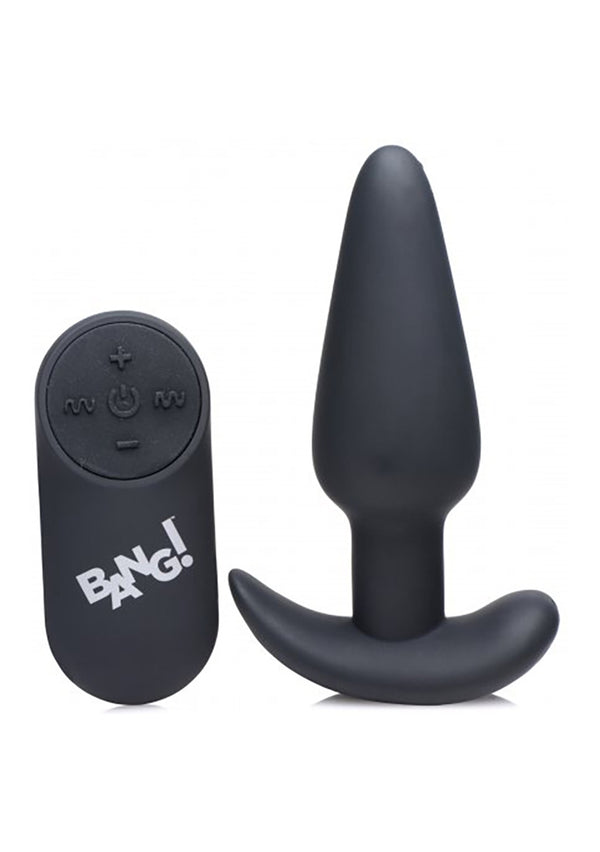 Vibrerende siliconen buttplug met afstandsbediening