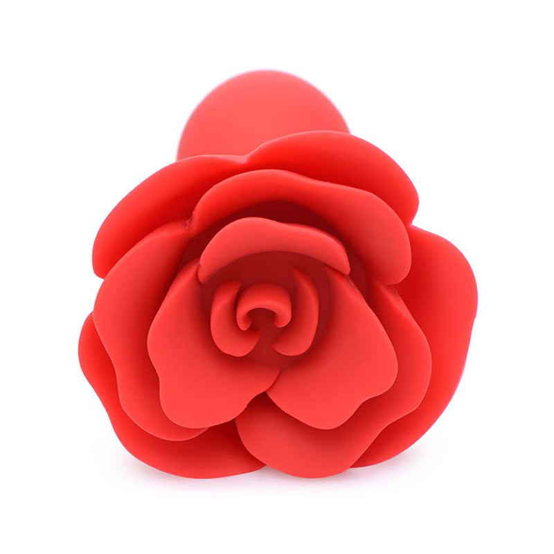 Booty Bloom - Silicone Rose Anale Plug - Rood