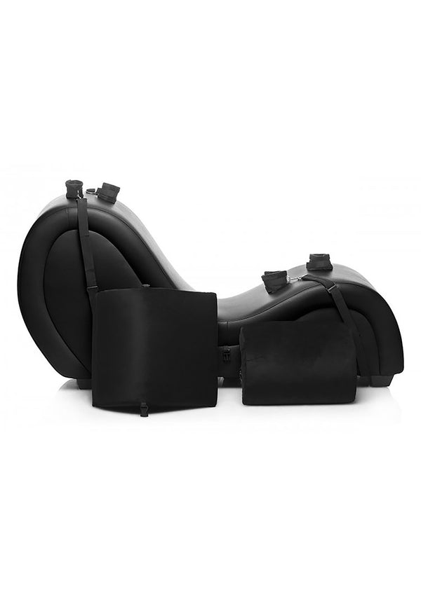 Kinky Seks Sofa Met Boeien en Positie Kussens - Zwart
