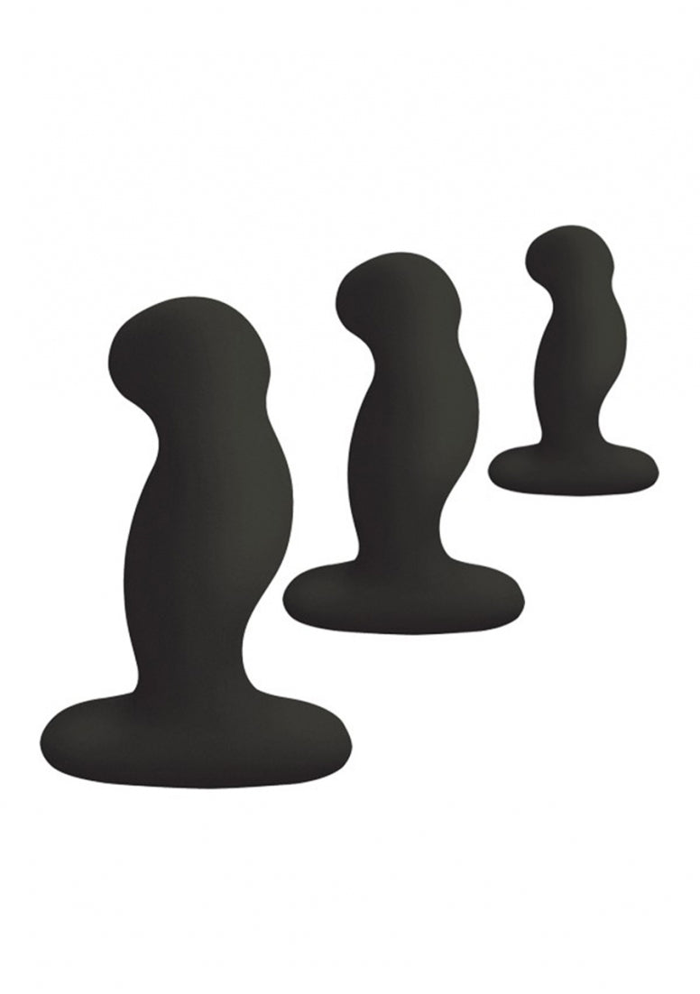 Anal Starter Kit - 3 Stevige Siliconen Anaal Pluggen