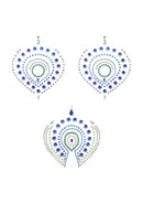 Flamboyant - Bergkristal Lichaamsversiering - Groen en Blauw