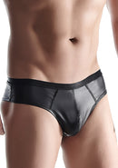Wetlook Herenslip Braziliaanse stijl - Zwart