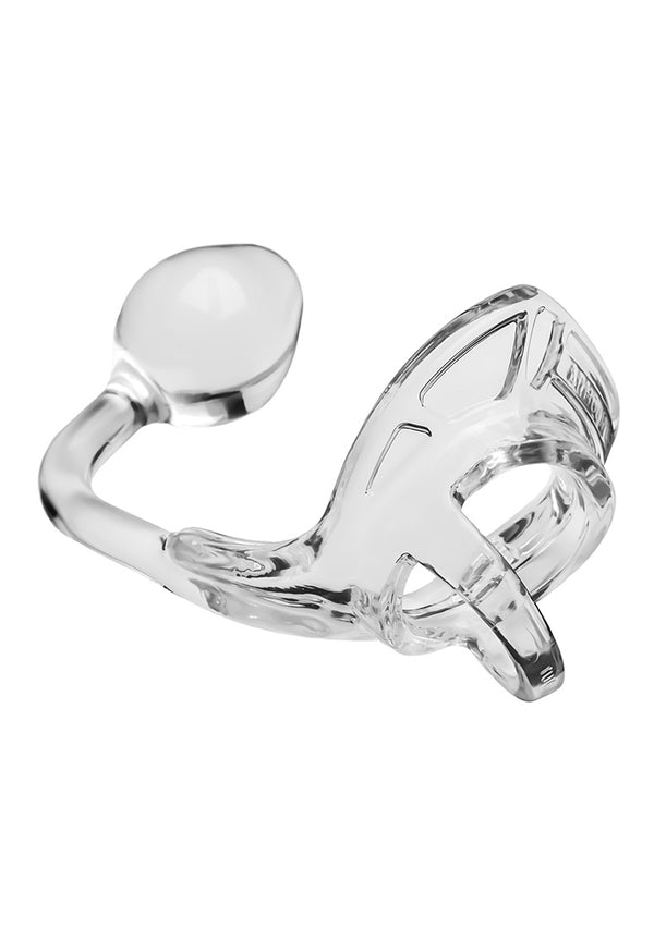 Armour Tug Lock - Cockring met Ball Strap en Butt Plug