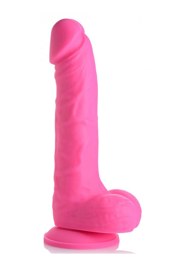 Silicone Dildo met Ballen - 18 cm
