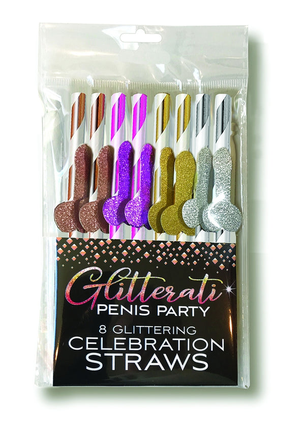 Glitterati Penis, Party Cocktail Straws