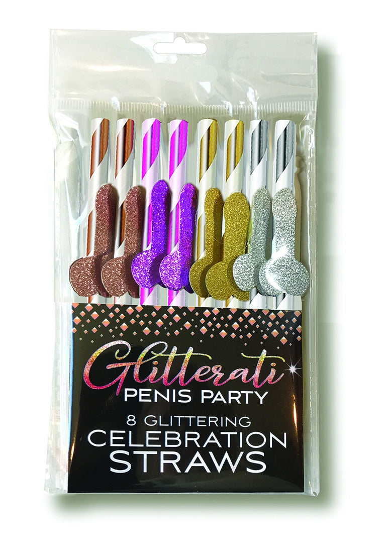 Glitterati Penis, Party Cocktail Straws