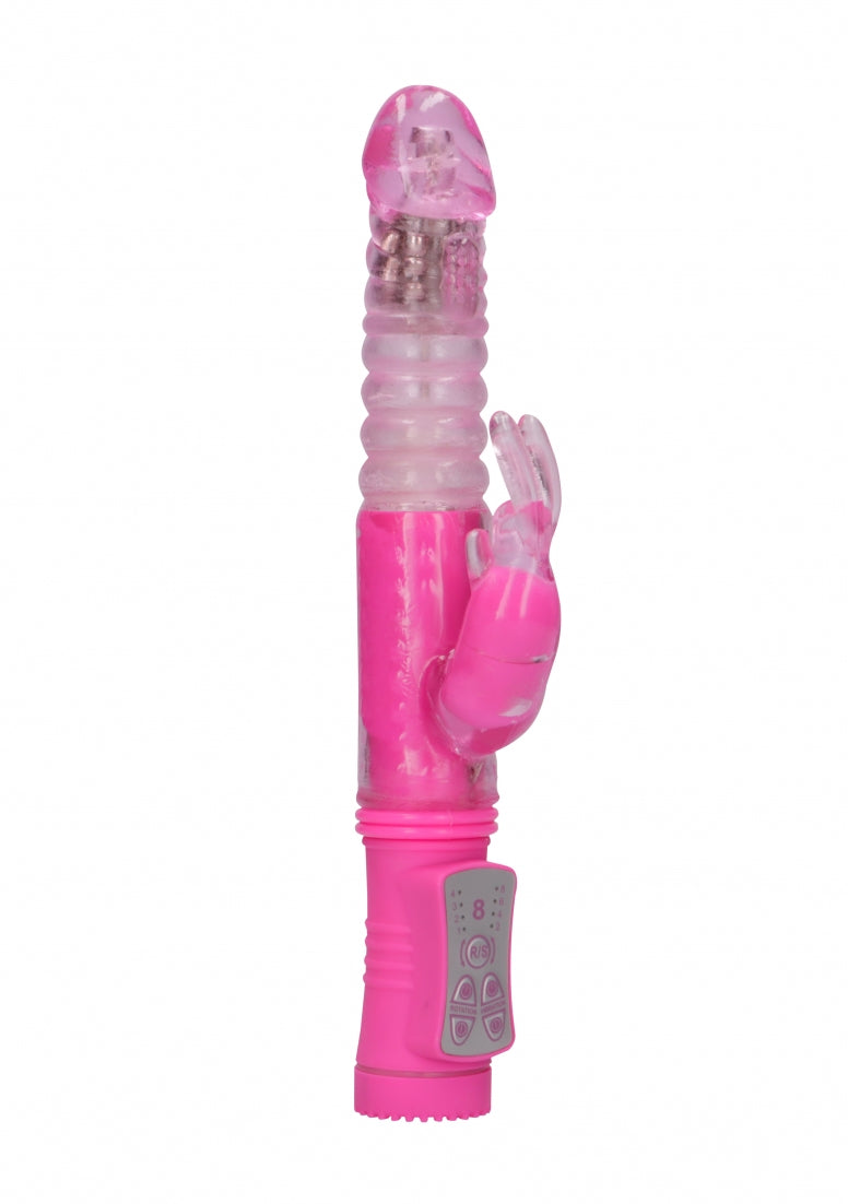 Thrusting Konijn Vibrator - Roze
