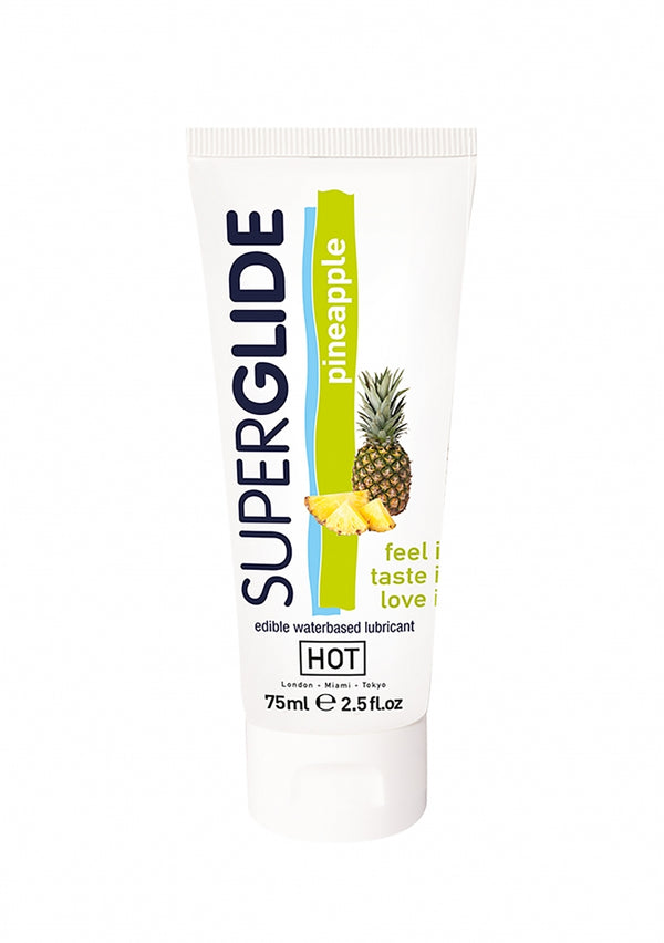 Superglide - Eetbaar Waterbasis Glijmiddel - Ananas - 3 fl oz / 75 ml