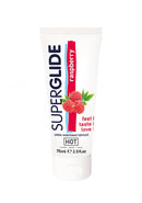 Superglide - Eetbaar Waterbasis Glijmiddel - Framboos - 3 fl oz / 75 ml