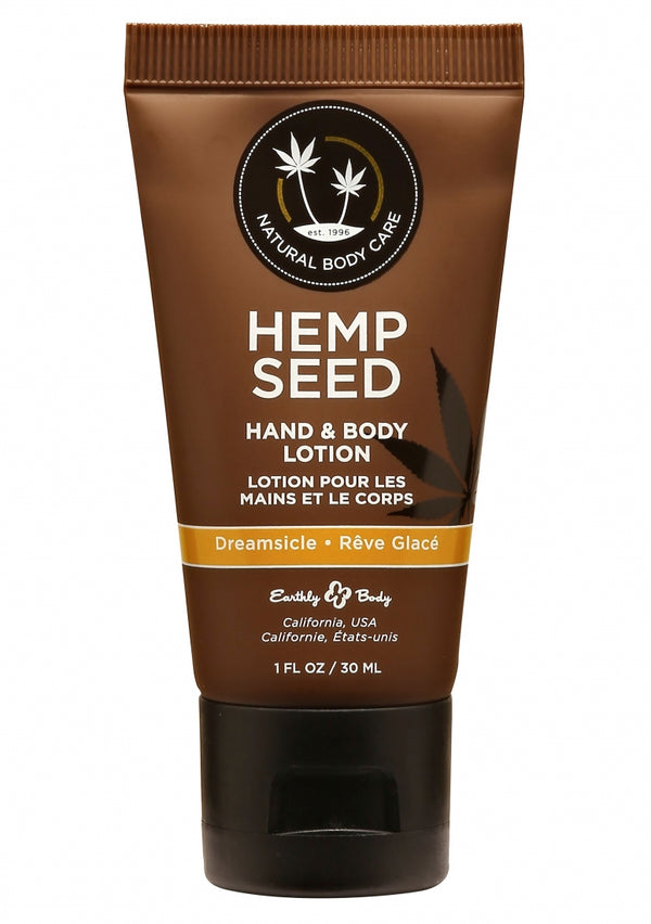 Dreamsicle hand- en bodylotion met mandarijn-pruimgeur - 1oz