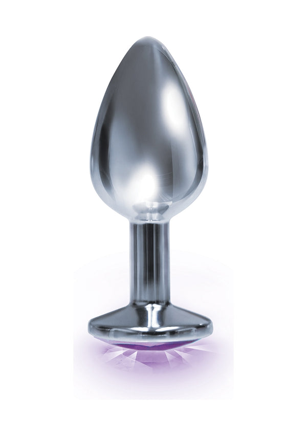 Bejeweled - Roestvrijstalen Butt Plug met Steentje