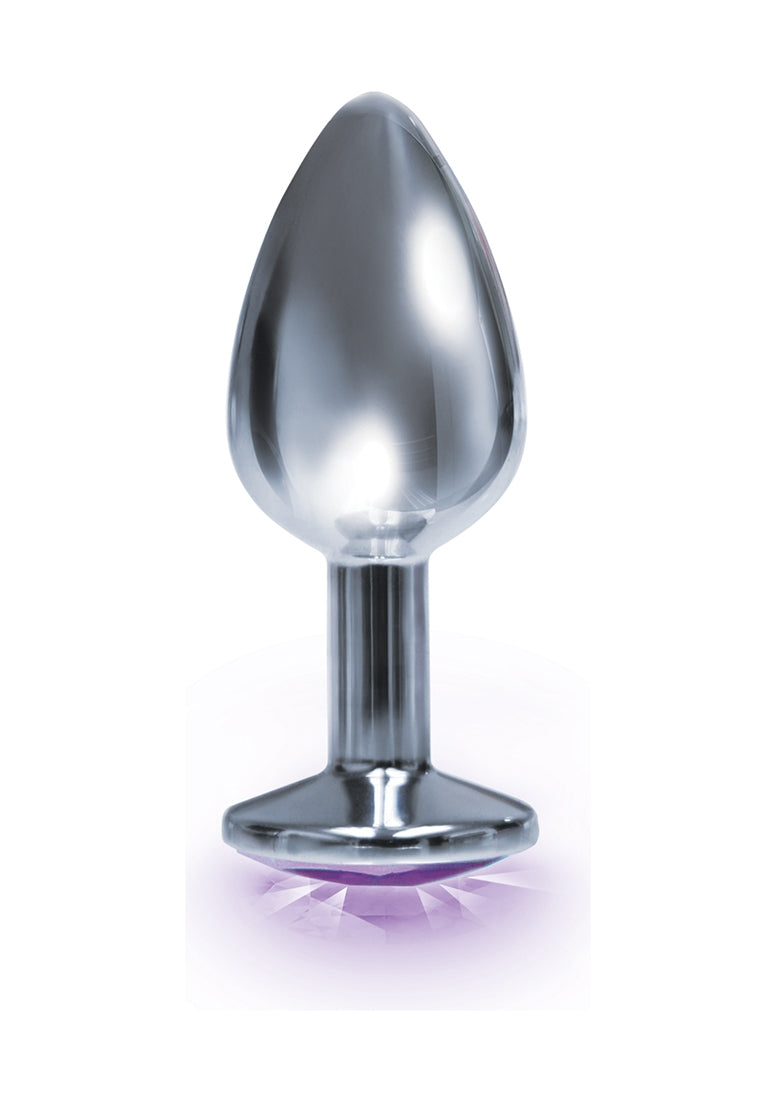 Bejeweled - Roestvrijstalen Butt Plug met Steentje