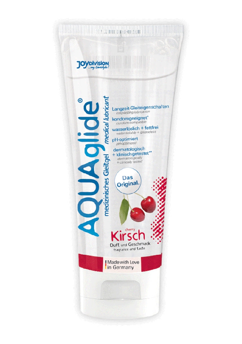 AQUAglide Neutral - Gearomatiseerde Waterbasis Glijmiddel - Kers - 3 fl oz / 100 ml