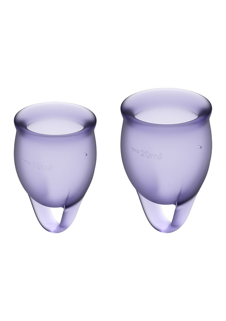 Satisfyer - Feel Confident Menstruatie Cup Set Lila