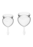 Satisfyer Feel Good Menstruatiecup Set - Transparant