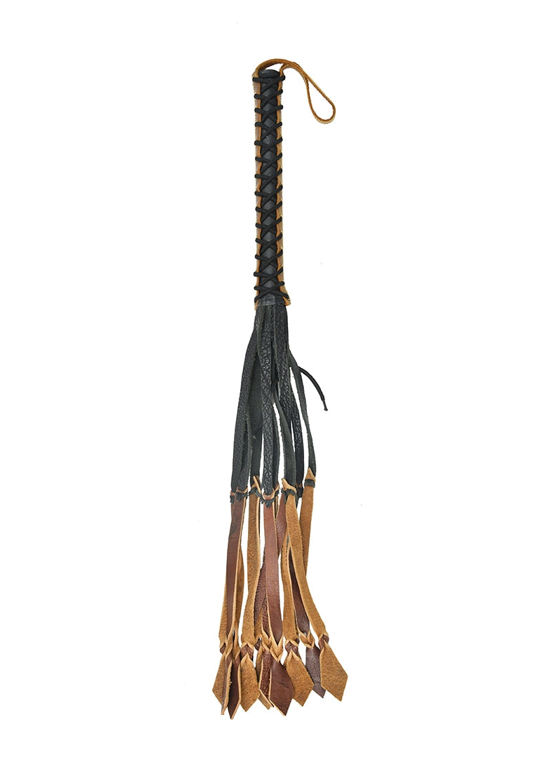 Stylish 22 Tails with 12 Handle  - Italian Leather