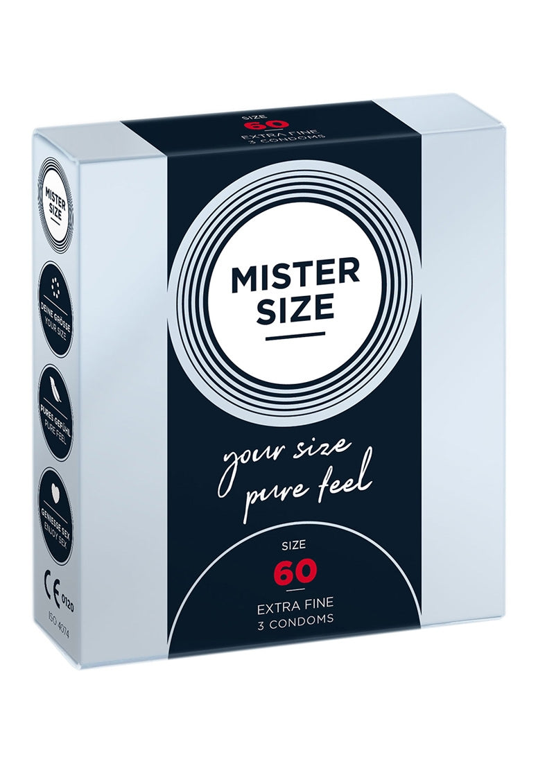 Mister Size 60mm pack of 3