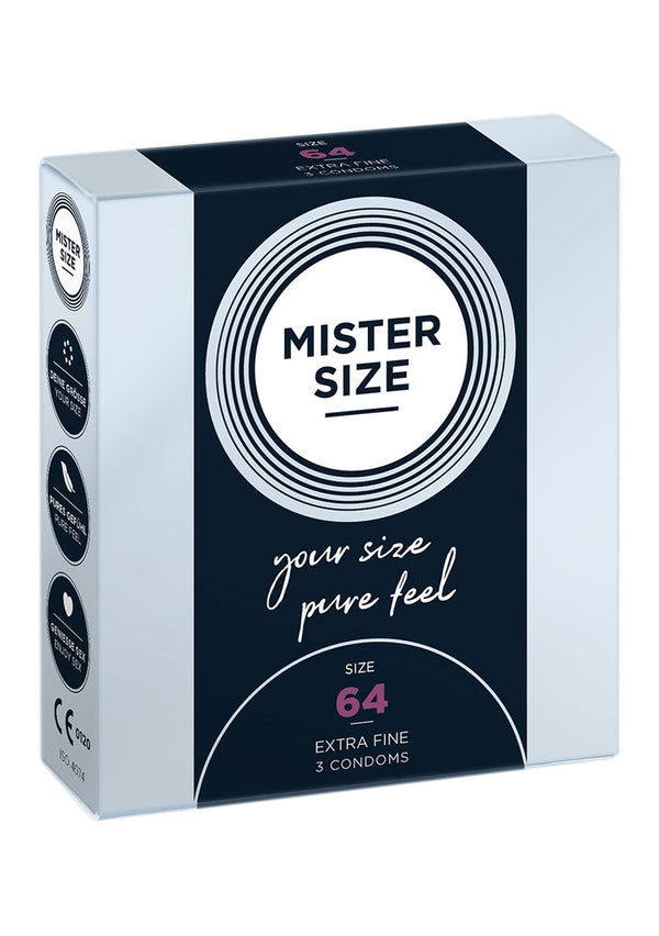 Mister Size 64mm pack of 3