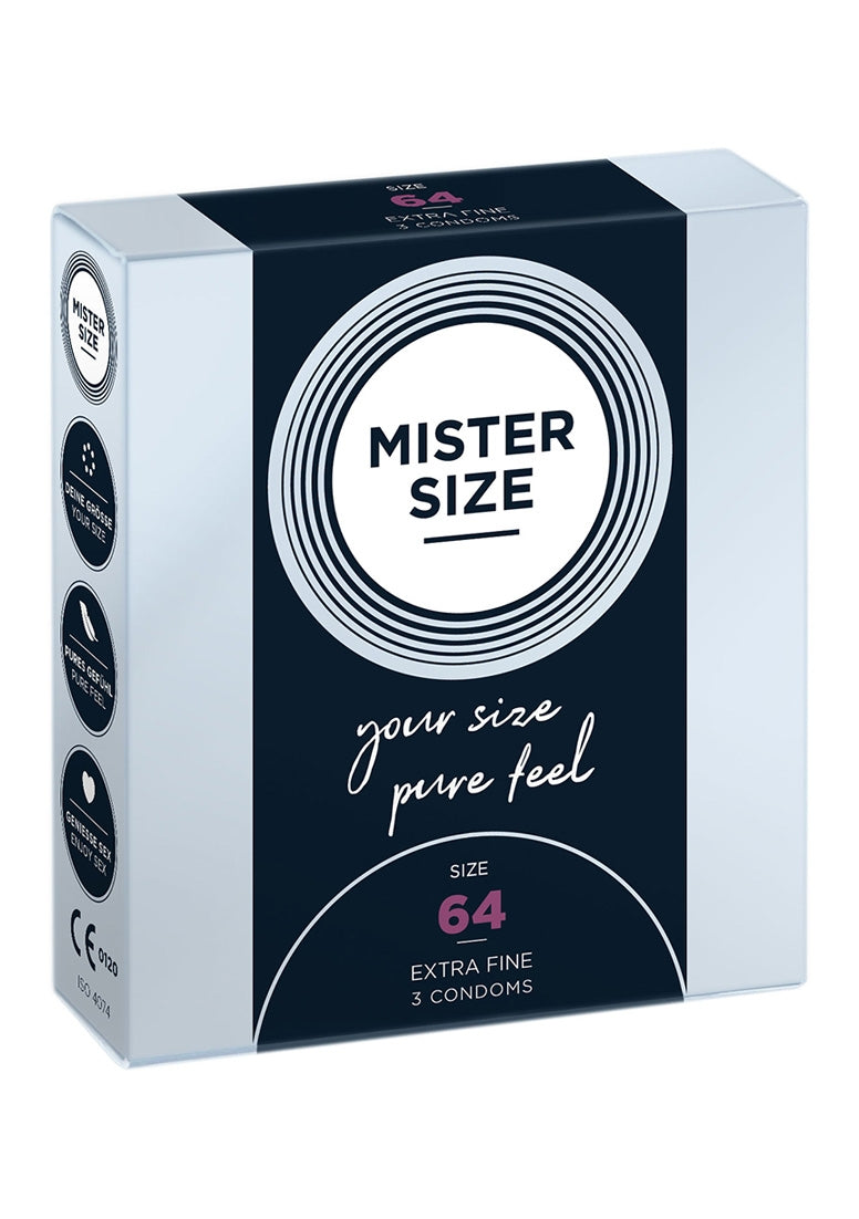Mister Size 64mm pack of 3