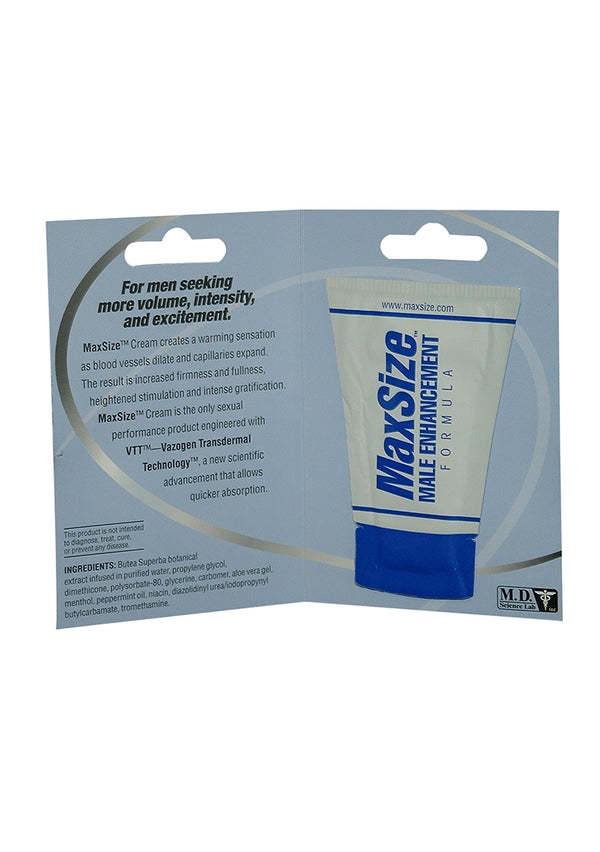 MaxSize Crème - Verpakking - 4ml