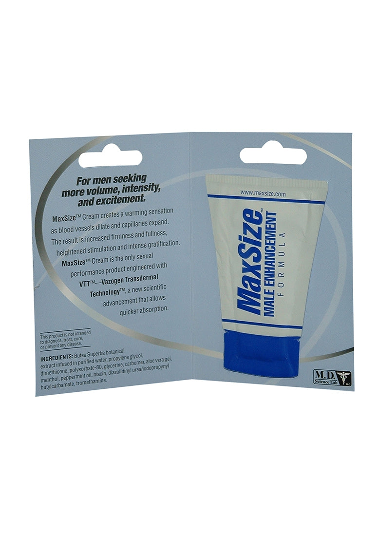 MaxSize Crème - Verpakking - 4ml