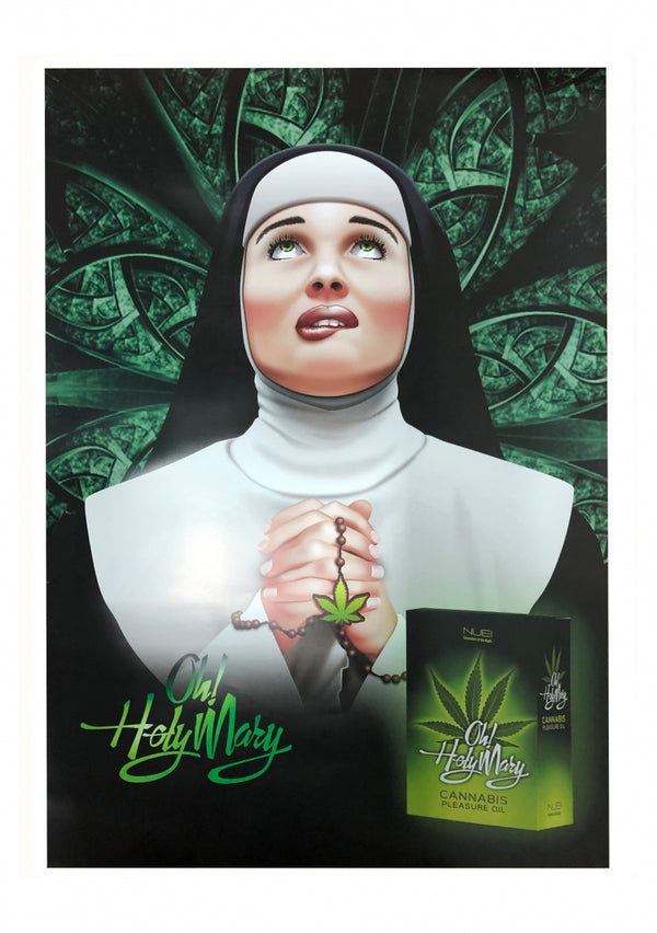 Poster Oh! Heilige Maria Plezier Olie