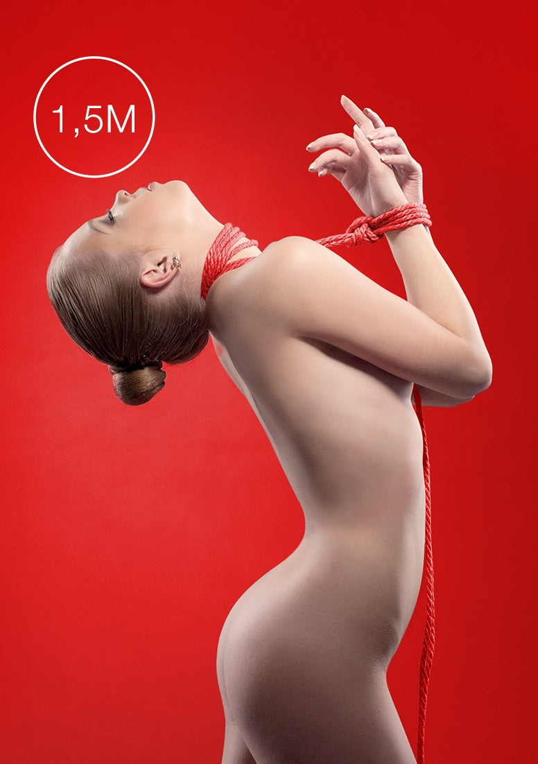 Kinbaku Mini Touw - 1,5m - Rood