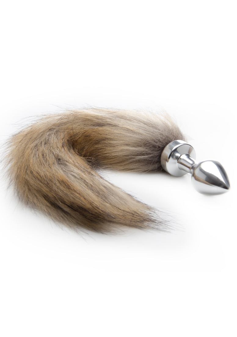 Vossenstaart Buttplug - Zilver