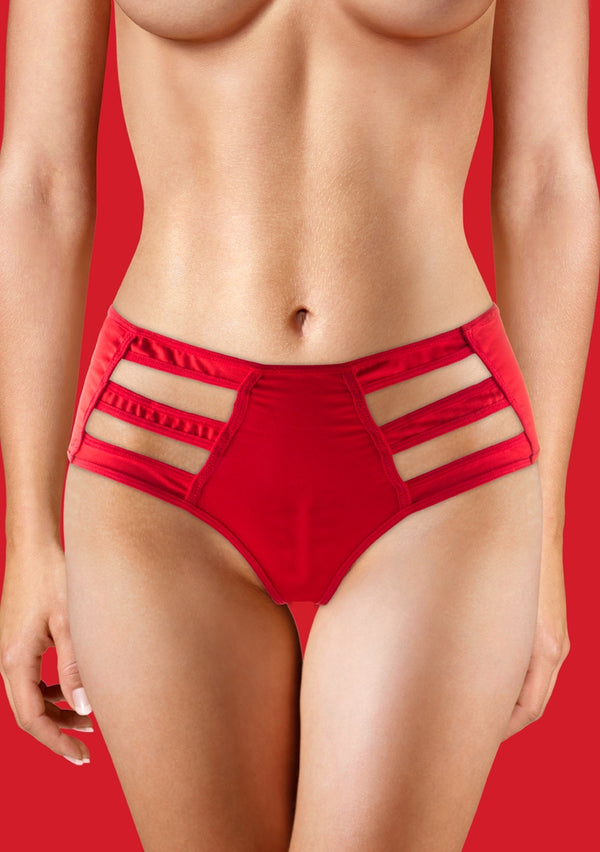 Sexy strik vibrerend inlegkruisje - Rood