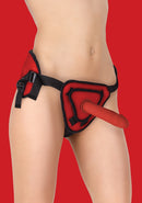 Deluxe Silicone Strap On - 8 Inch - Rood