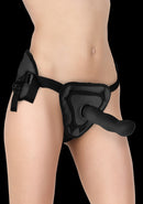 Deluxe Silicone Strap On - 8 Inch - Black