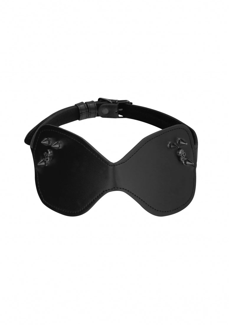 Auw! Schedels en Beenderen - Groot Oogmasker met Schedels & Spikes - B