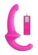 Vibrerende Silicone Strapless Strapon - Roze