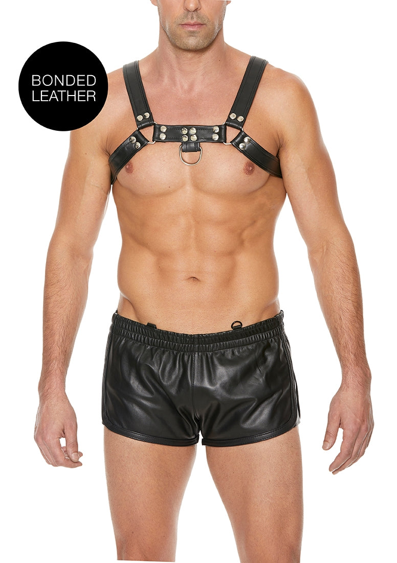Chest Bulldog Harness - S/M - Black - S/M