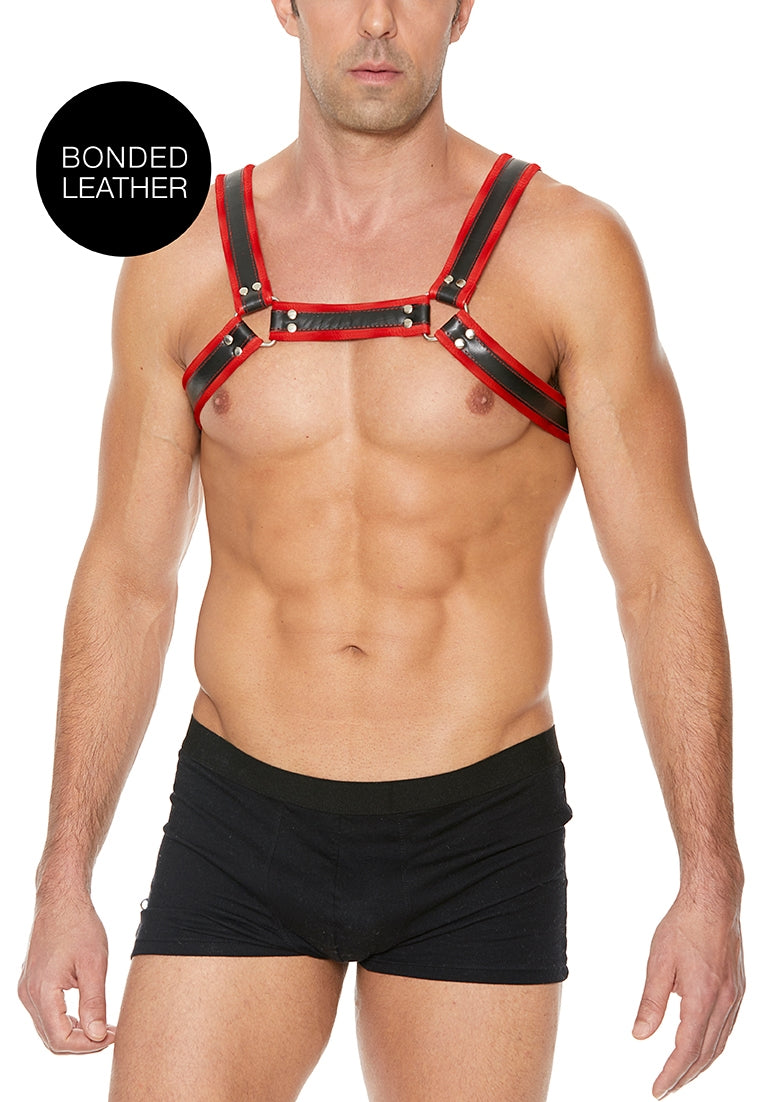 Buckle Bulldog Harness - L/XL - Red - L/XL